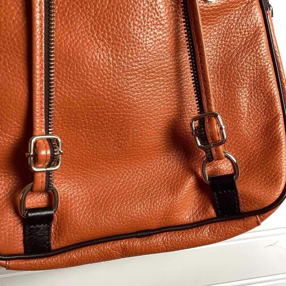 Valentina Backpack converter Purse BrownWith Black Trim Excellent Condition - Picture 11 of 14